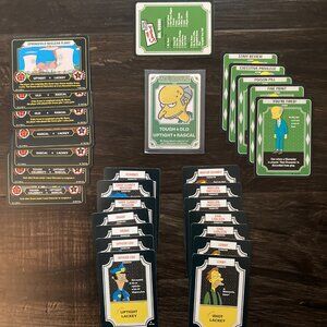 The Simpsons Trading Card Game Mr. Burns Foil Theme Deck Incomplete 2003